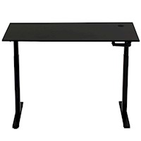 Escritorio Regulable Manual Dreizt 120x60 cm Negro XDesk Manual