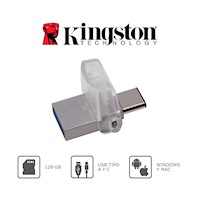 Memoria Microduo 3C Kingston 128GB OTG Tipo C