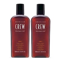 Duo 3 en 1 Shampoo Acondicionador Body Wash American Crew 250 ml