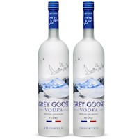 Duopack Vodka Grey Goose original 750ml, Francia.