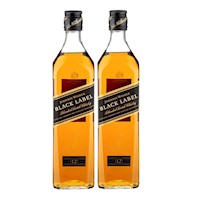 Duopack Whisky Johnnie Walker black label. Escocia