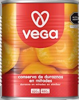 Durazno en Mitades VEGA Lata 820g