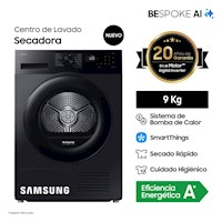 Secadora Samsung Bespoke AI 9KG DV90CGC2A0ABPE Negro