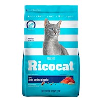 Comida Gato Adulto de Atún, Sardina y Trucha Ricocat 500g