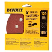 Disco de Lija 5" GRANO 120 PACKx5 DW4303 X Dewalt