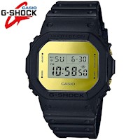 Reloj Casio G-Shock DW5600BBMB-1 para Hombre Digital Luz Acuático Negro Dorado