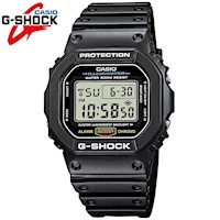 Reloj Casio G-Shock DW5600E-1V para Hombre Digital Luz De Fondo Acuático Negro