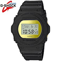 Reloj Casio G-Shock DW5700BBMB-1 DW-5700BBMB-1 Digital Acuático Negro Dorado