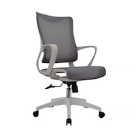 Silla de Oficina Giratorio Rigs Gerente Malla Gris Ofideas