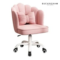 Silla Giratoria de Escritorio Oficina Q1 Rosada Buckingham