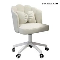 Silla Giratoria de Escritorio Oficina Q1 Blanco Buckingham