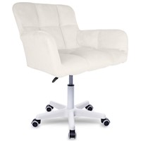 Silla Giratoria de Escritorio Oficina Buckingham Curve Blanca
