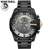 Reloj Diesel Mega Chief DZ4479 para Hombre Fecha Cronómetro Acero Inoxidable Negro