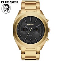 Reloj Diesel Tumbler DZ4492 para hombre Fecha Cronómetro Acero Inoxidable Dorado Negro