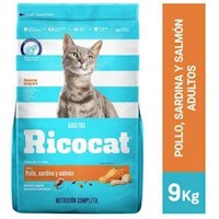 Ricocat Adultos Pollo, Sardina y Salmón 9 Kg