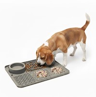 Plato Antiestrés para Mascotas Mejora Digestión Perros y Gatos 6 en 1 Comedero B