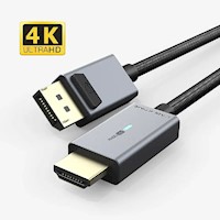 Cable DisplayPort macho a HDMI macho 4K 30Hz de 18M CABLETIME CD31K