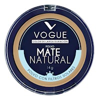 Polvo Mate Natural Vogue Tono Moreno 14g