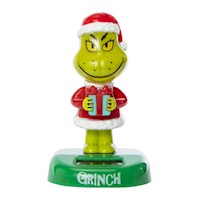 Adorno Navideño Bobble-Head con Panel Solar The Grinch