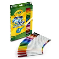 Plumones Lettering Crayola Super Tips x 20 unds