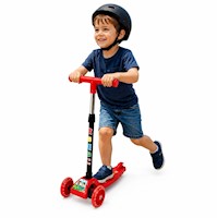 Scooter Infantil 3 Ruedas Plegable Ajustable Para Niñas y Niños con Luces LED