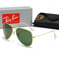 LENTES DE SOL RAYBAN AVIATOR CLASSIC / COLOR: NEGRO VERDOSO