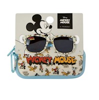 Lentes de sol con estuche para bebes Mickey Mouse Disney - Celeste