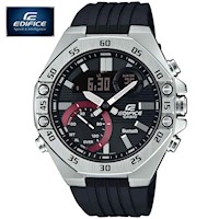 Reloj Casio Edifice ECB-10P-1A Bluetooth Luz Led Digital Analogico Correa Resina Negro