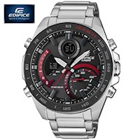 Reloj Casio Edifice Solar ECB-900DB-1A Bluetooth Digital Analogico Plateado Negro Rojo