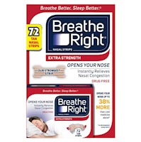BANDAS NASALES ANTIRONQUIDOS Breathe Right - 72 Tiras