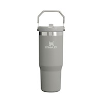 Tumbler Vaso de acero inoxidable Stanley IceFlow Flip straw 30oz -Ash