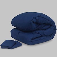 Edredon Bicolor Azul / Celeste Arlin King