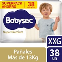 Pañal Babysec Super Premium Talla XXG 38 un