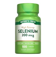 Selenio 200 mcg 100 tabletas