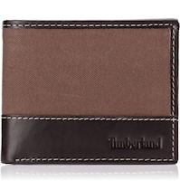 Billetera para Hombre Timberland Cuero y Lona - Marron