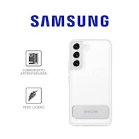 Case Samsg Clear Standing Cover EF-JS901 para Galaxy S22 Transparente