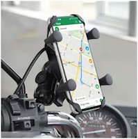 Soporte Celular para Moto 7083 Antivibraciones Cargador Carga Rápida 2A