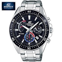 Reloj Casio Edifice EFR-552D-1A3V Fecha Cronómetro Acero Inoxidable Dial Negro