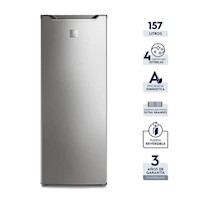 Congelador Vertical Electrolux 157LT EFUY16P2HVG Plata