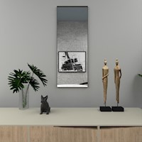 ESPEJO GALENA RECTANGULAR COLOR: NEGRO | MARCA: TUHOME