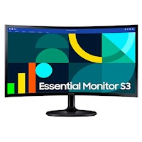 Monitor Samsung LS24D360GALXPE 24" FHD (1920x1080) VA Curvo, HDMI x1/VGA x1/Auriculares x1