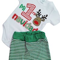 Conjunto navideño bebé Mi primera navidad talla 1