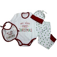 Conjunto navidad bebé talla 1