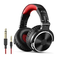 ONEODIO PRO-10 RED BLACK WIRED AUDIFONOS