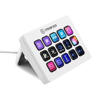 Elgato - Teclado Stream Deck MK.2 con 15 Teclas LCD Personalizables White