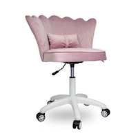 Silla Tocador Ergonomica - Elif Rosa con Regulador de Altura