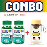 COMBO GOMITAS PARA NIÑOS ELITE NUTRITION KIDS - 2 ELITE ANTI GRIP + SHAKER