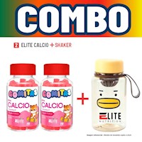 COMBO GOMITAS PARA NIÑOS ELITE NUTRITION KIDS - 2 ELITE CALCIO + SHAKER