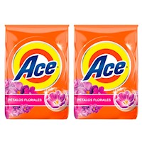 Pack x2 Detergente en Polvo Ace Floral 4kg