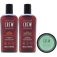 Daily Shampoo + Acondicionador + Cera Forming Cream 85gr American Crew Men